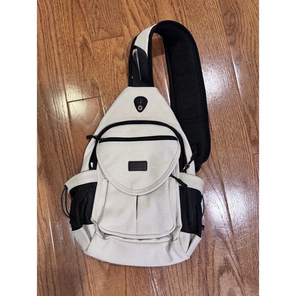 MOSISO Handbags - Mosiso Sling Crossbody Backpack Pearl White Gorpcore